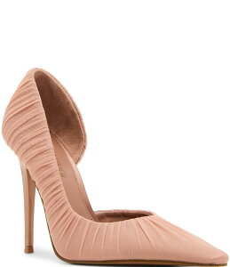 �X�e�B�[�u �}�f�� ���f�B�[�X �V���[�Y �q�[�� ���b�V�� Steve Madden Elegant Mesh d'Orsay Stiletto Pumps Mocha ���J