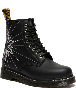 hN^[}[` fB[X V[Y u[cECu[c U[ Dr. Martens Women's 1460 Solar Flare Leather Combat Boots Black ubN