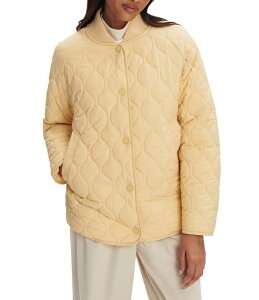 o[C fB[X AE^[ R[g LeBO u WPbg Varley Luca Long Sleeve Ribbed Collar Quilted Jacket Reed Yellow CG[