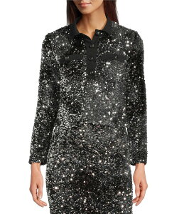 �}���[�� ���f�B�[�X �A�E�^�[ �j�b�g�E�Z�[�^�[ �X�p���R�[�� �W���[�W�[ Marella Betta Coordinating Sequin Jersey Long Sleeve Knit Sweater Grey �O���[