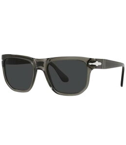 �y���\�� ���f�B�[�X �A�N�Z�T���[ �T���O���X�E�A�C�E�F�A Persol Unisex PO3306S 55mm Rectangle Polarized Sunglasses Grey �O���[