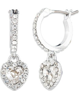 WoV[ fB[X ANZT[ sAXECO Givenchy Heart Drop Hoop Earringsilver/Crystal Vo[