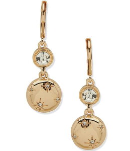 ANC fB[X ANZT[ sAXECO Anne Klein Gold Tone Crystal Star Double Drop Earrings Gold S[h
