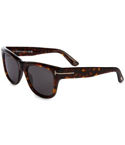 gEtH[h fB[X ANZT[ TOXEACEFA TOM FORD Men's Finn 53mm Square Sunglasseshiny Classic Dark Havana/Smoke X[N