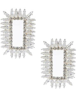 �Z�U���k ���f�B�[�X �A�N�Z�T���[ �s�A�X�E�C�������O C by Cezanne Spike Rectangle Stud Earringsilver/CZ �V���o�[