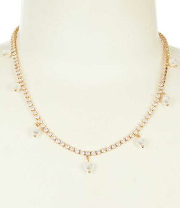 �A���i&�A���@ ���f�B�[�X �A�N�Z�T���[ �l�b�N���X�E�`���[�J�[ ���[�X Anna & Ava Stone Chainecklace with Pearl Drops Crystal/Pearl �p�[��