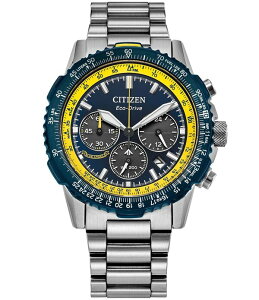 �V�`�Y�� ���f�B�[�X �A�N�Z�T���[ �r���v T�V���c Citizen Men's Eco-Drive Promaster Air Chronograph Stainlessteel Bracelet Watch Silver/Blue �u���[