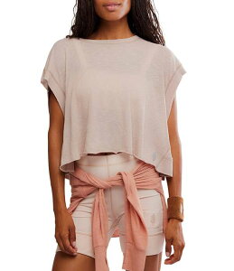 �t���[�s�[�v�� ���f�B�[�X �g�b�v�X �V���c Free People FP Movement My Time Tee Sandy