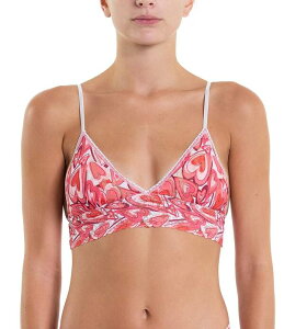 �n���L�[�p���L�[ ���f�B�[�X �A���_�[�E�F�A �u���W���[ �v�����g ���[�X Hanky Panky Heart Printed Signature Lace Padded Bralette Lots of Love
