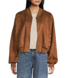 _u[ fB[X AE^[ WPbgEu] XG[h Double Zero Suede Collared Full Zip Bomber Jacket Brown uE