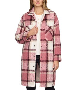�t���b�O �A���h �A���Z�� ���f�B�[�X �A�E�^�[ �W���P�b�g�E�u���]�� Flag and Anthem Sharon Plaid Longline Brushed Woven Jacket Pink �s���N