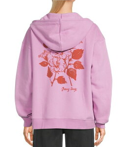 LV[ fB[X AE^[ p[J[EXEFbg Roxy Tidal Front Long Sleeve Zip-Up Hoodie Lilac Sachet CbN