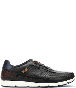 �s�R���[�m�X �����Y �V���[�Y �X�j�[�J�[ ���U�[ Pikolinos Men's Fuencarral Perforated Leather Sneakers Black �u���b�N