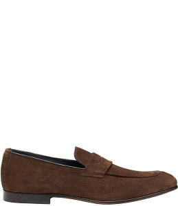 WXgAh}[tB[ Y V[Y Xb|E[t@[ XG[h Johnston & Murphy Collection Men's Taylor Suede Penny Loafers Dark Brown uE