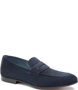 WXgAh}[tB[ Y V[Y Xb|E[t@[ XG[h Johnston & Murphy Collection Men's Taylor Suede Penny Loafers Navy lCr[