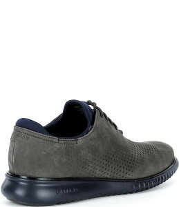 �R�[���n�[�� �����Y �V���[�Y �I�b�N�X�t�H�[�h �E�B���O�`�b�v Cole Haan Men's 2.ZEROGRAND Perforated Nubuck Laser Wingtip Oxfords Raven/Black/Midnight Moon �u���b�N
