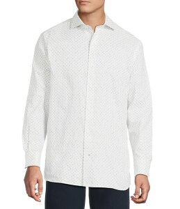�_�j�G�� �N���~�� �����Y �g�b�v�X �V���c Cremieux Blue Label St. Moritz Collection Fleur De Lis Long Sleeve Woven Shirt Cream �N���[��