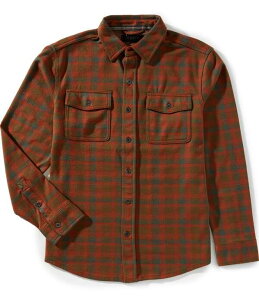 �_�R�^�O���Y���[ �����Y �g�b�v�X �V���c Dakota Grizzly Knox Plaid Long Sleeve Woven Shirt Copper Storm �`�F�b�N