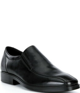 GR[ Y V[Y Xb|E[t@[ U[ ECCO Men's Metropole Milan Leather Bike Toe Loafers Black ubN