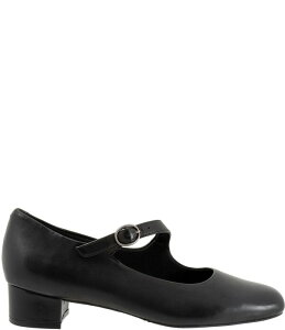 �g���b�^�[�Y ���f�B�[�X �V���[�Y �p���v�X �A�V�����g���[ ���U�[ Trotters Desna Leather Asymmetrical Mary Jane Pumps Black �u���b�N