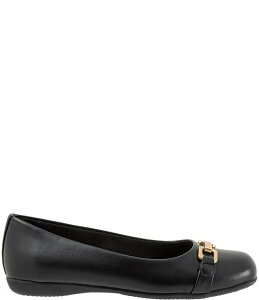 �g���b�^�[�Y ���f�B�[�X �V���[�Y �p���v�X Trottersadie Square Toe Bit Buckle Flats Black �u���b�N