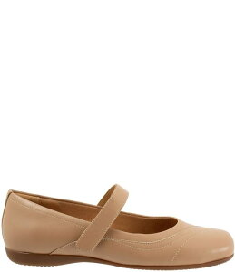 �g���b�^�[�Y ���f�B�[�X �V���[�Y �p���v�X ���U�[ Trottersherese Leather Mary Jane Flats Beige �x�[�W��