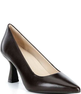 �A���b�N�X�}���[ ���f�B�[�X �V���[�Y �p���v�X ���U�[ Alex Marie Cowen Glossy Leather Pumps Dark Brown Roast �u���E��