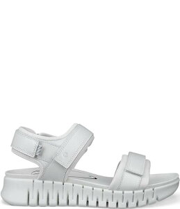 �G�R�[ ���f�B�[�X �V���[�Y �T���_�� ���U�[ ECCO Gruuv Soleather Banded Sandals White �z���C�g