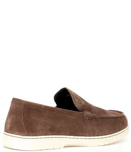 R[n[ Y V[Y Xb|E[t@[ XG[h Cole Haan Men's Greenwich Grand Venetian Suede Loafers Lava/Ivory AC{[