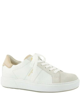 �|�[���E�O���[�� ���f�B�[�X �V���[�Y �X�j�[�J�[ �v���b�g�t�H�[�� ���U�[ Paul Green Dashing Leather Cup Sole Platform Sneakers Milk White Combo �z���C�g