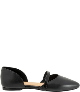�g���b�^�[�Y ���f�B�[�X �V���[�Y �p���v�X ���U�[ Trotters Emory Leather Pointed Toe Flats Black �u���b�N