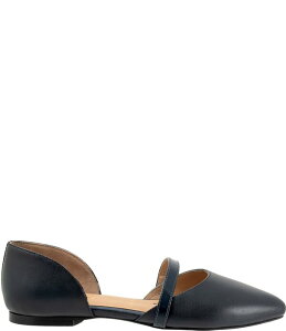 �g���b�^�[�Y ���f�B�[�X �V���[�Y �p���v�X ���U�[ Trotters Emory Leather Pointed Toe Flats Navy �l�C�r�[