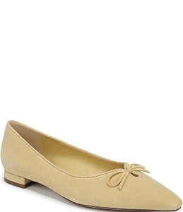 �T���G�f���}�� ���f�B�[�X �V���[�Y �p���v�X�G�[�h Sam Edelman Esmira Suede Bow Detail Ballet Flats Dustyellow �C�G���[