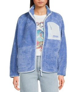 ���b�v�J�[�� ���f�B�[�X �A�E�^�[ �W���P�b�g�E�u���]�� �t���[�X Rip Curl Shore Break Long Sleeve Color Block PolarFleeceR Jacket Blue �u���[