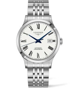 �����W�� ���f�B�[�X �A�N�Z�T���[ �r���v T�V���c Longines Women's 40mm Record Collection Automatic Stainlessteel Bracelet Watch Silver �V���o�[