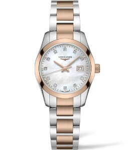 �����W�� ���f�B�[�X �A�N�Z�T���[ �r���v Longines Women's Conquest Classic Quartz Analog Two Tone Bracelet Watch Two Tone