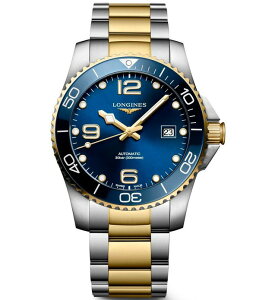 �����W�� ���f�B�[�X �A�N�Z�T���[ �r���v T�V���c Longines Men's Hydroconquest Automatic Stainlessteel Yellow Gold PVD Bracelet Watch Silver �V���o�[