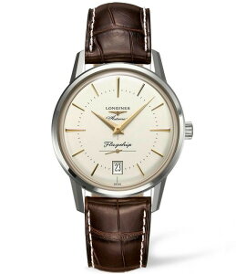 �����W�� ���f�B�[�X �A�N�Z�T���[ �r���v T�V���c Longines Men's Heritage Flagship Automatic Stainlessteel Brown Alligator Strap Watch Silver �V���o�[
