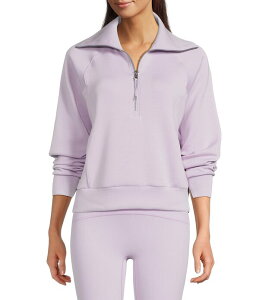 �X�p���N ���f�B�[�X �A�E�^�[ �R�[�g �n�[�t�W�b�v �W���P�b�g Spanx AirEssentialsR Coordinating Long Sleeve Half Zip Jacket Verbena