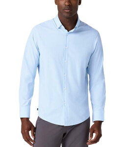 �~�Y�����C�� �����Y �g�b�v�X �V���c �~�j Mizzen+Main Leeward No Tuck Mini Geo Pirint Long Sleeve Woven Shirt Cloud Blue Circle Texture �u���[