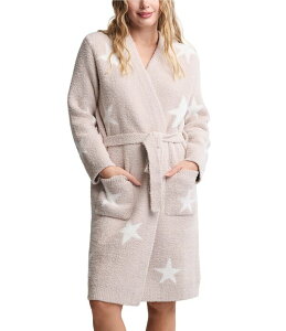 �x�A�t�b�g�h���[���X ���f�B�[�X �A���_�[�E�F�A �i�C�g�E�F�A �j�b�g Barefoot Dreams CozyChicR Knit Starry Night Long Sleeve Beltie Short Robe Stone/Pearl �p�[��