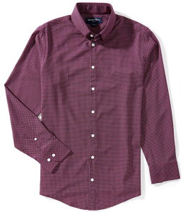 �~�Y�����C�� �����Y �g�b�v�X �V���c Mizzen+Main Leeward Geo Bloom Long Sleeve Woven Shirt Eggplant