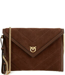 �s���R ���f�B�[�X �o�b�O �X�G�[�h PINKO Suedenvelope Crossbody Bag Brown �u���E��