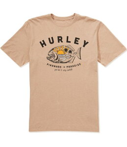 �n�[���[ �����Y �g�b�v�X �V���c Hurley Short Sleeve Piranhas T-Shirt Bristlecone Heather �w�U�[