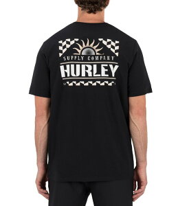�n�[���[ �����Y �g�b�v�X �V���c Hurley Short Sleeve Rise T-Shirt Black �u���b�N