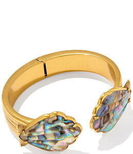 �P���h���X�R�b�g ���f�B�[�X �A�N�Z�T���[ �u���X���b�g�E�o���O���E�A���N���b�g Kendra Scott Alexa Statement Cuff Bracelet Vintage Gold Abalone Shell �S�[���h
