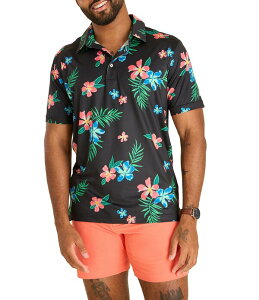 �`���r�[�Y �����Y �g�b�v�X �V���c �j�b�g Chubbies Knit Short Sleevelectric Flow Performance Polo Shirt Black �u���b�N