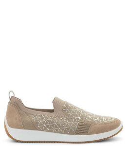 �A�� ���f�B�[�X �V���[�Y �X�j�[�J�[ ���[�X �j�b�g ara Lisbon Lace Rhinestonembellished Stretch Knit Sneakersand �T���h