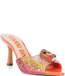�W�����r�j ���f�B�[�X �V���[�Y �T���_�� Gianni Bini Popz Three Orange Soda Rhinestone Dresslide Sandals Cara Orange �I�����W