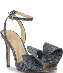 �W�F�V�J�V���v�\�� ���f�B�[�X �V���[�Y �q�[�� �T���_�� �f�j�� Jessica Simpson Olivine Denim Bow Dressandalshadow Blue �u���[